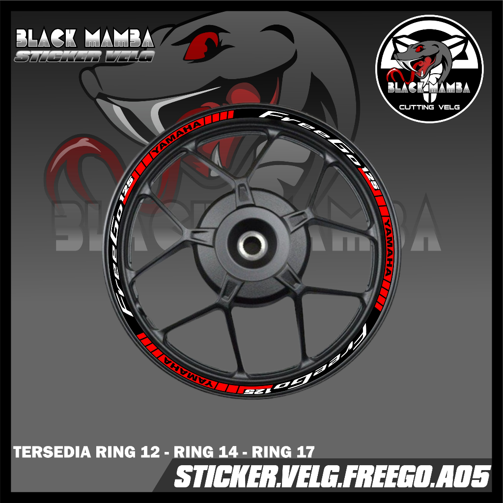 STICKER VELG FREEGO  - STIKER LIS LIST VARIASI BAN/VELG FREEGO A05