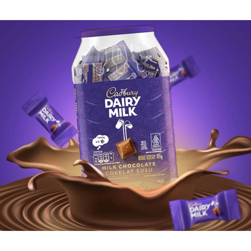 

Cadbury Diary Milk Cokelat Neaps Jar Toples