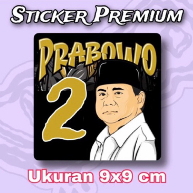 

Sticker Prabowo Subianto premiun waterproof