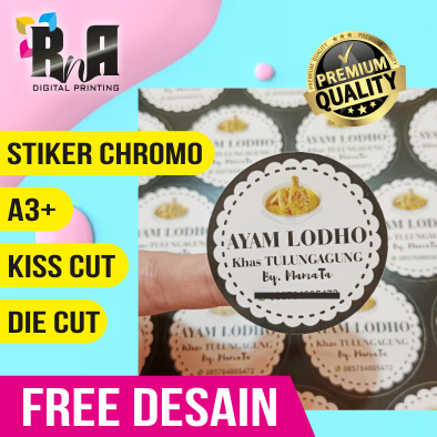 

FREE DESAIN Cetak Stiker custom usaha Makanan/Minuman/Kosmetik/Dll
