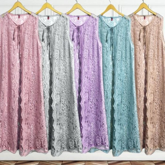 outer jumbo outer brokat cardigan brokat baju oter kondangan long vest outer jumbo