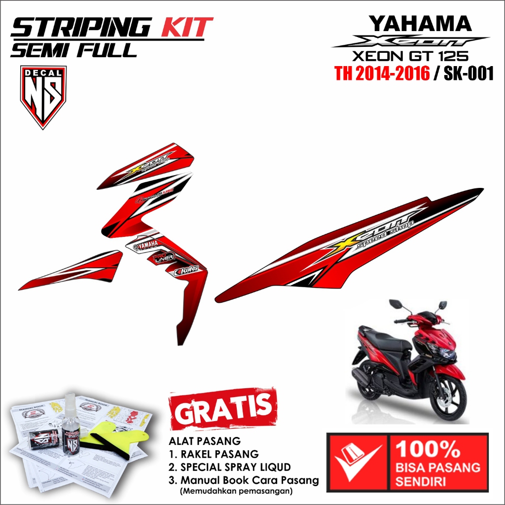 Striping Xeon GT-125 Stiker Xeon GT 125 2014 Desain Variasi