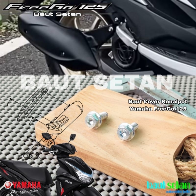 Baut Cover Kenalpot Yamaha FreeGo 125