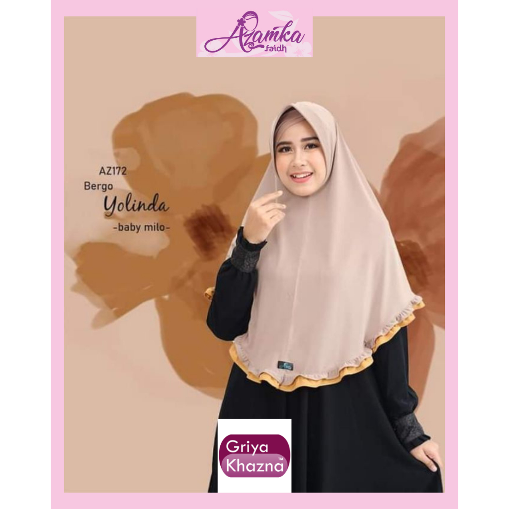 Kerudung Wanita Dewasa Azamka / Bergo Yolinda Standard