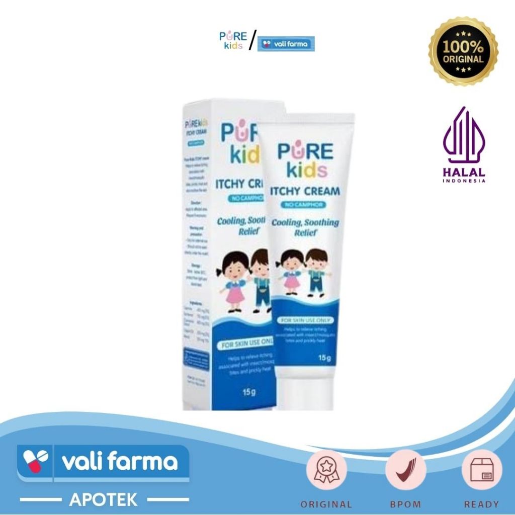 Pure Kids Itchy Cream Gatal Anak / Bayi 15gr
