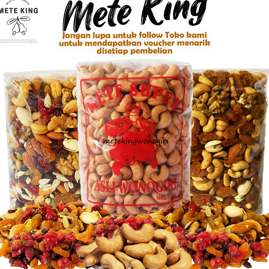 

[KODE PRODUK 0VACM4984] Kacang mede oven matang 1kg mete roasted panggang bawang mente mateng rasa gurih asin original mette bakar super jumbo camilan diet makanan ringan terlaris sehat murah wonogiri pedas manis snack utuh menir belah menir 500g almond m