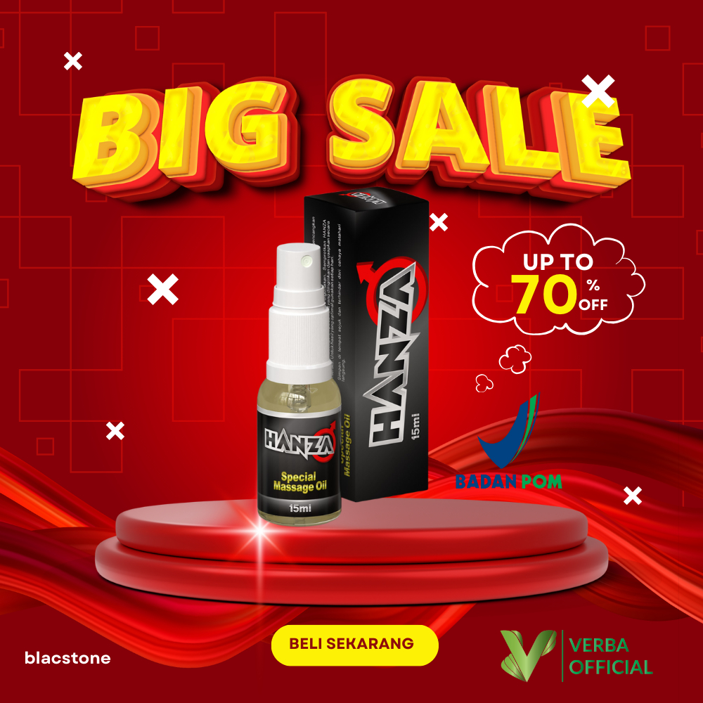HANZA OIL Serum pembesar alat vita pria asli originial BPOM