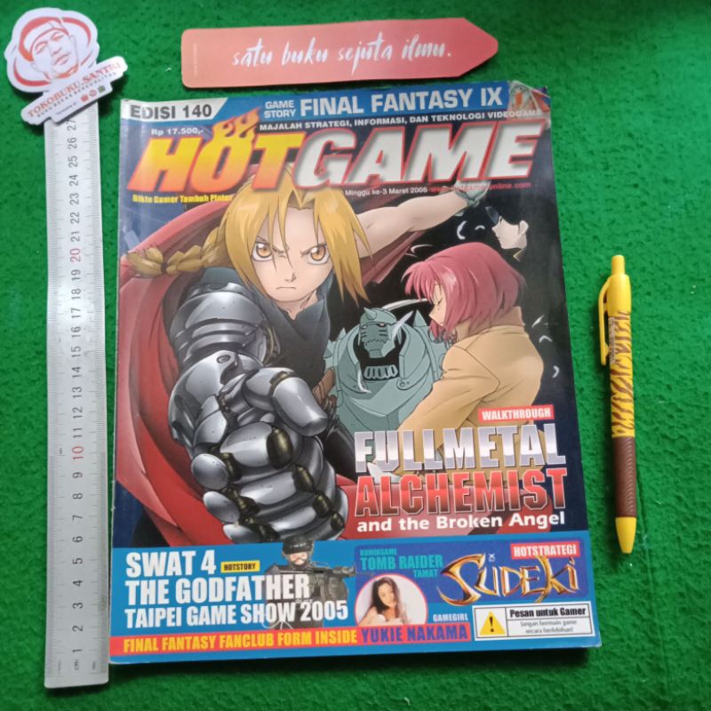 Majalah Lawas Langka : Majalah Hot game # 140.