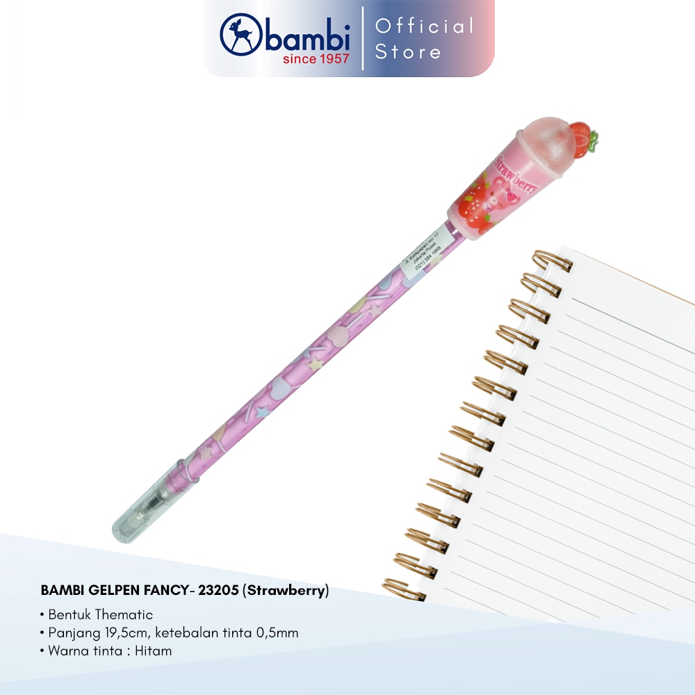

Bambi Gelpen Fancy Edisi Strawberry Ice Original
