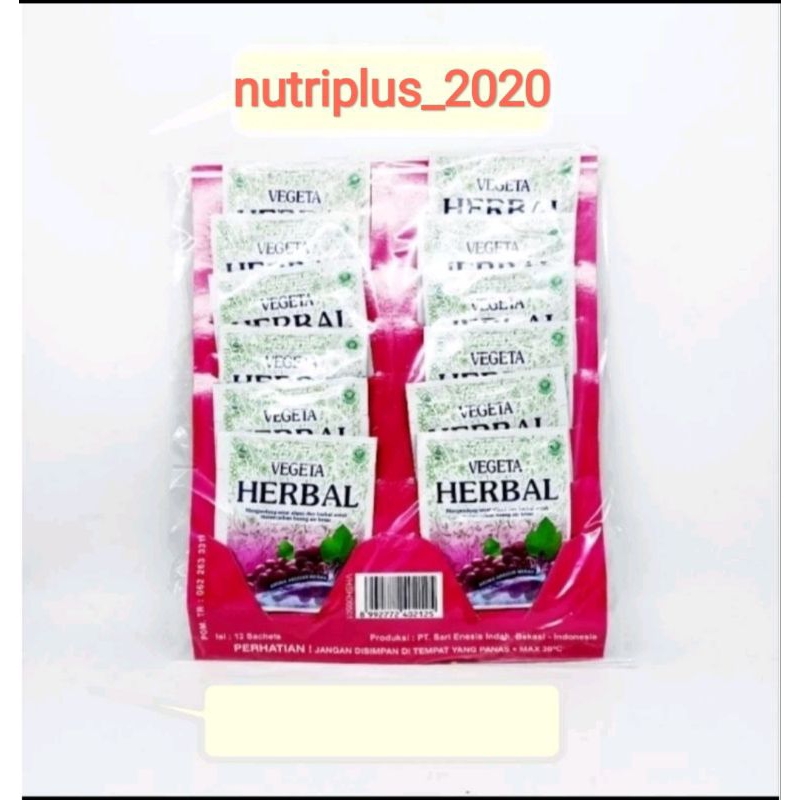 

VEGETA HERBAL ANGGUR 12 sachet Kemasan Hanger