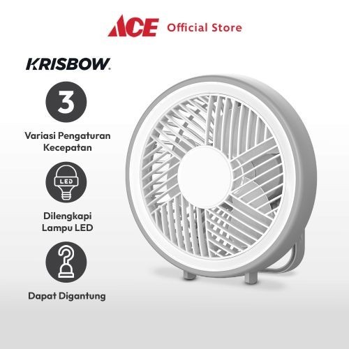 Emergency Lamp Lampu Darurat Plus Kipas Angin Krisbow Original