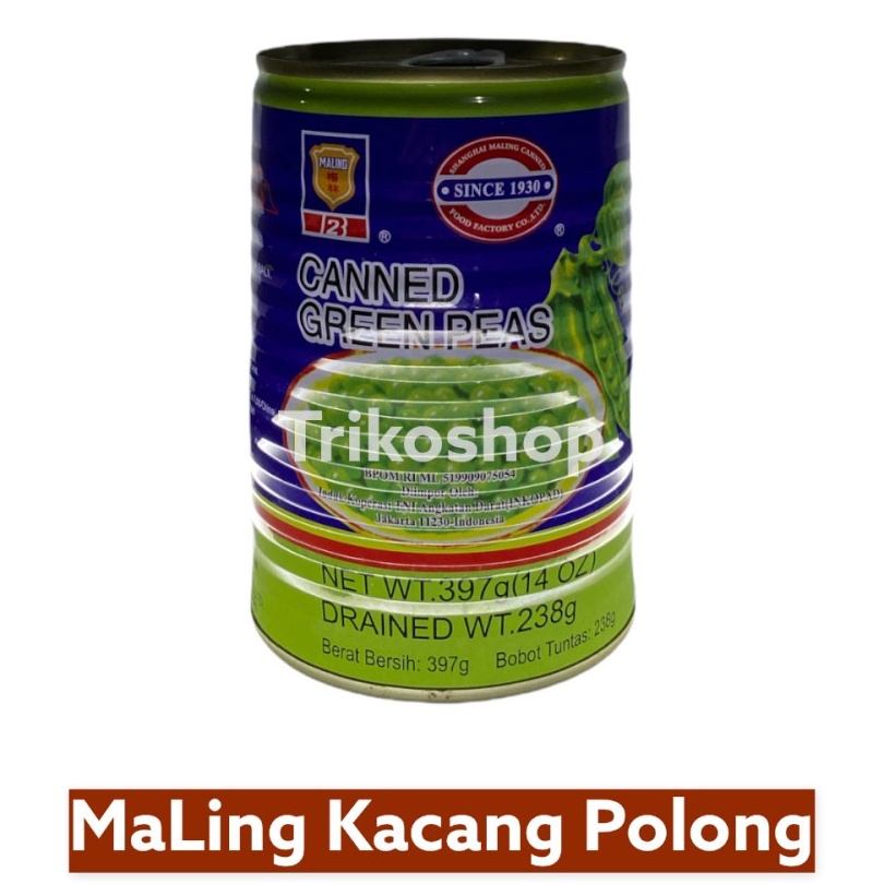 

[KODE PRODUK N9ERE5855] Maling Greenpeas Kacang Polong 397gr