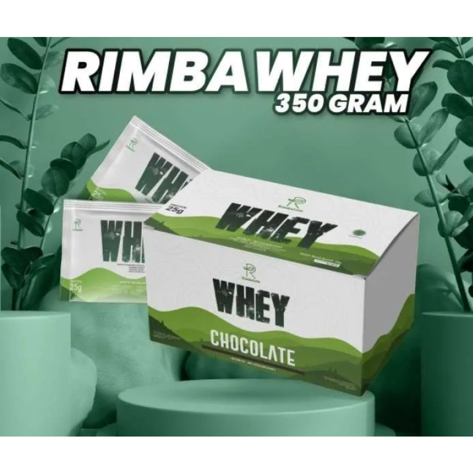 RIMBALIFE Rimba Whey Box 10's Chocolate ~ Suplemen Fitness Gym..untuk Meningkatkan Massa Otot dan Be
