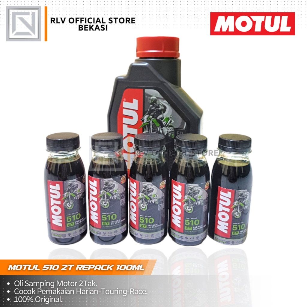 Motul 510 Oli Samping Motor 2 TAK Motul510 2T Technosynthese Repack 100ml