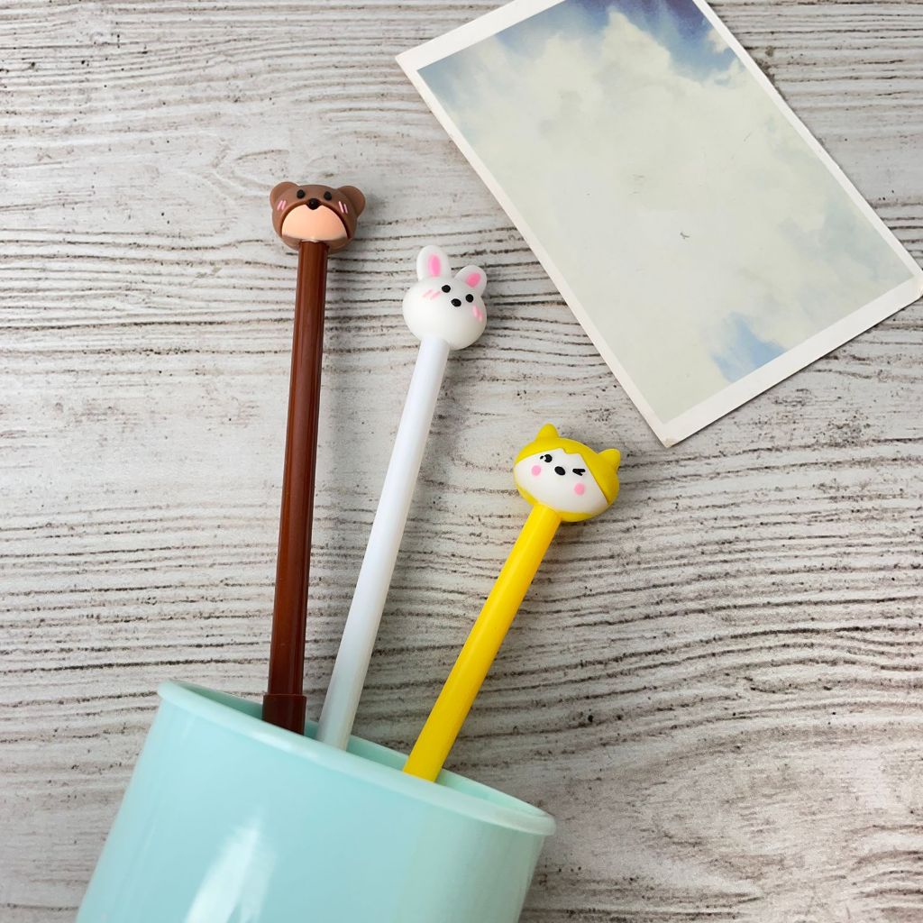 

Pulpen Gel Motif Serigala Tinta Gel Hitam 0.5 mm - WOLF PG 1068 - bolpoint unik aesthetic korea viral 1 pack alat tulis lucu sovenir