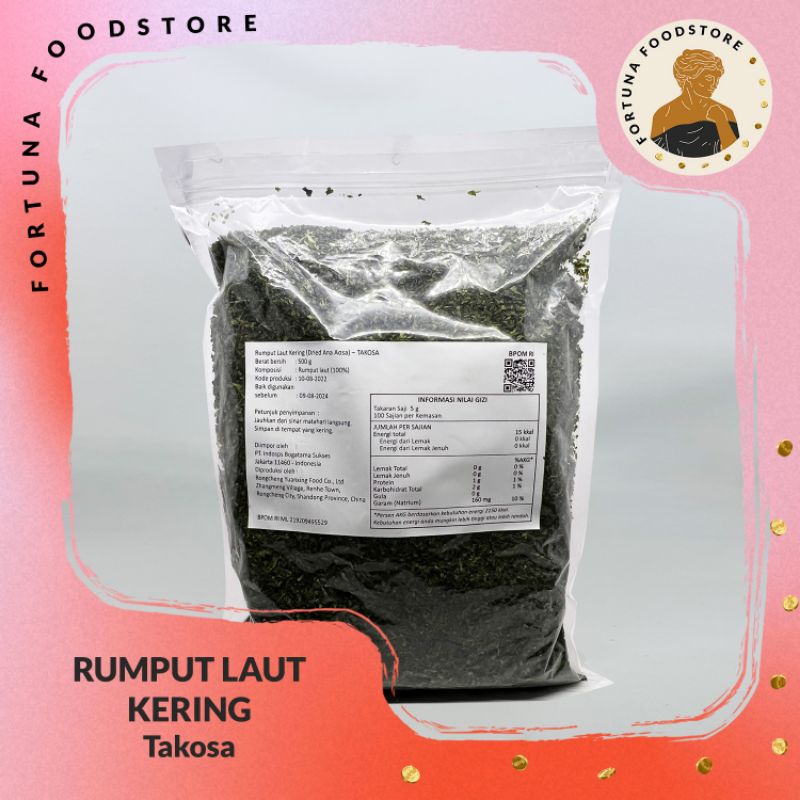 

Takosa Rumput Laut Kering Jepang Premium 500gr