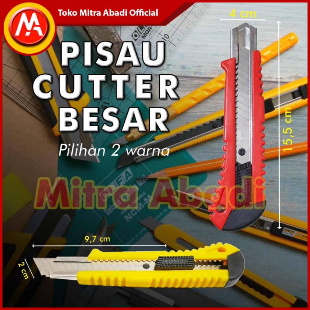 

Pisau Cutter Ukuran Besar / Jumbo 18 mm