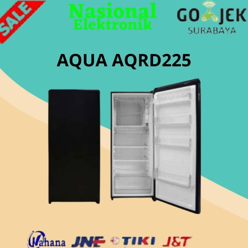 KULKAS AQUA AQRD-225MDS/KULKAS 1 PINTU/LEMARI ES 1 PINTU/LEMARI ES AQUA AQRD 225 MDS