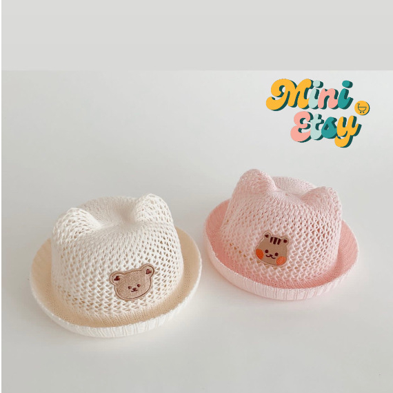 Children's sunshade hollow/ Topi bayi import