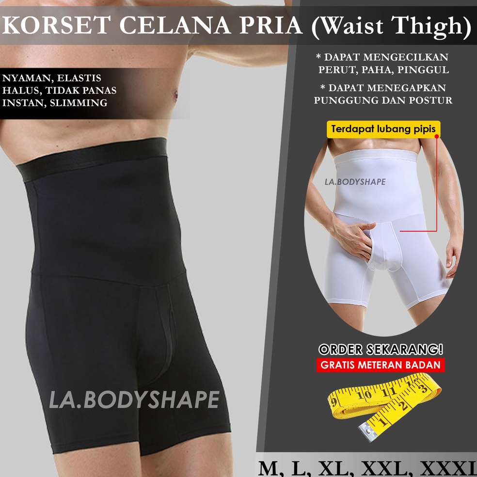 [ART. Y12W] Korset celana pria / korset pelangsing perut dan paha waist thigh / korset celana paha c