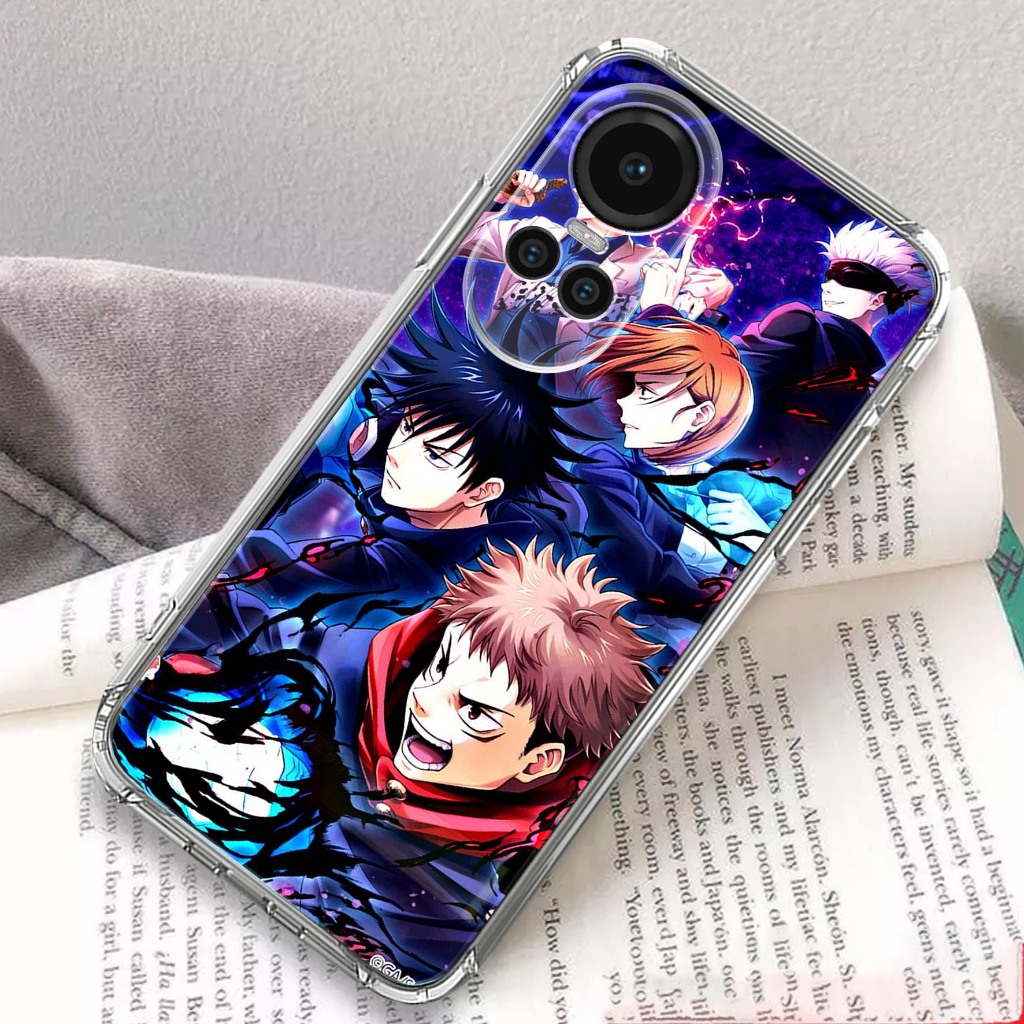 Softcase OPPO RENO 10 PRO 5G - Clear Case  MOTIF  ( GOJO ) - Anticrack - Case Bening - Softcase Hp -