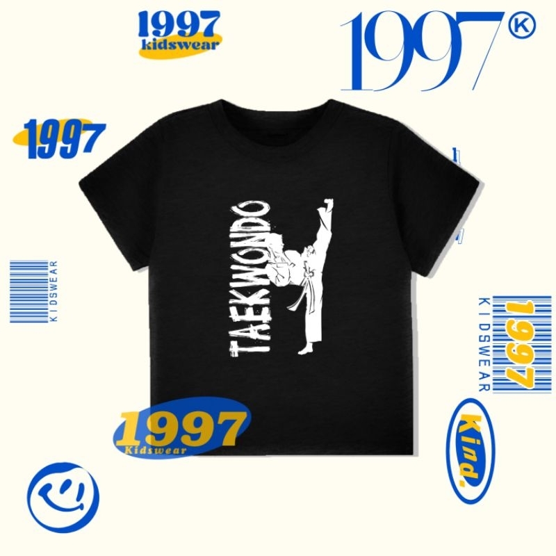 Kaos Baju Anak - Tshirt Kids Taekwondo Logo Kaos Tekondo Tekwondo Kids Karate Judo Wushu - 186