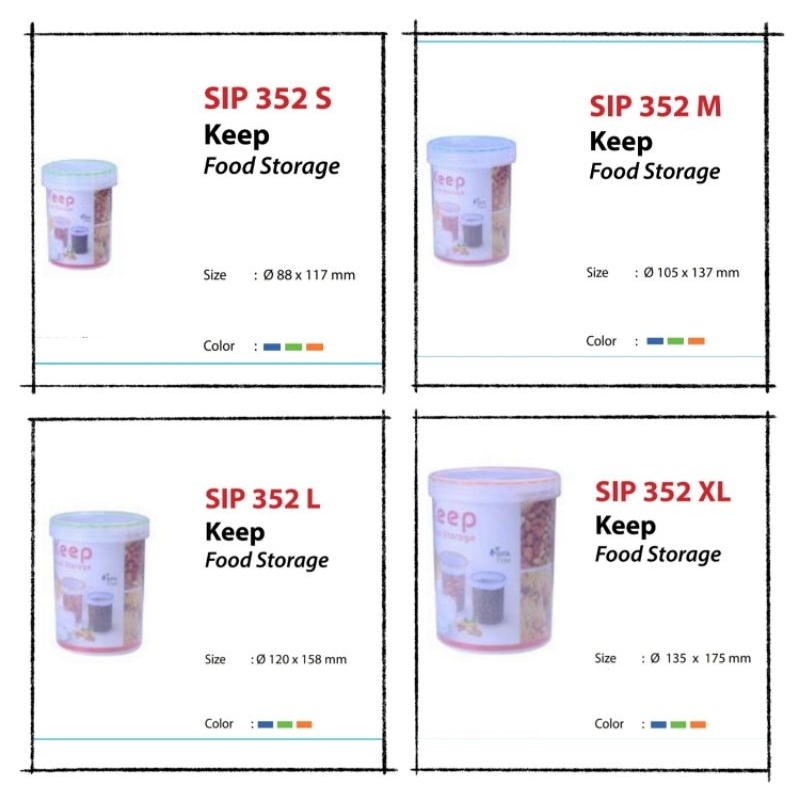 Toples Plastik Shinpo 352(S),(M),(L),(XL) / Pc