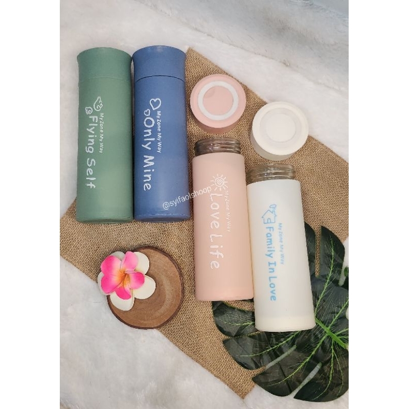 Souvenir Tumbler Kaca My Way || Souvenir Botol Kaca ||  My Way Tumbler