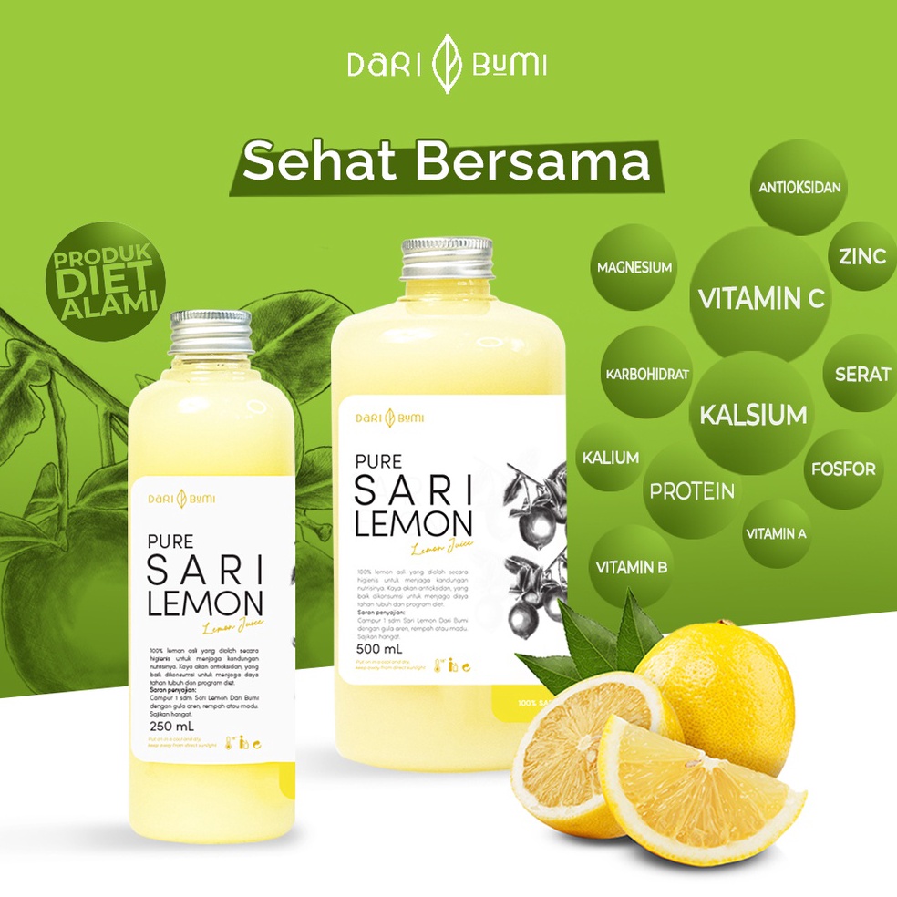 

[✪P13&] Sari Lemon Dari Bumi Asli - Minuman Diet/Detox Alami Premium Pure Original [12]