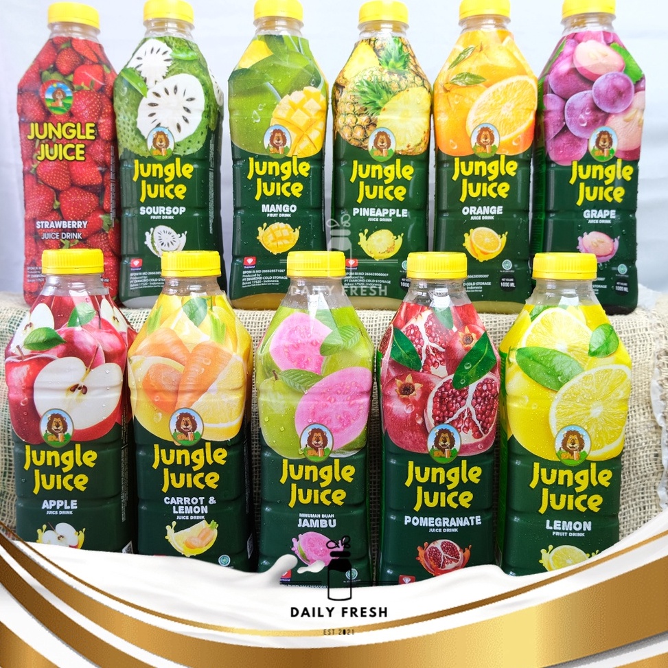 

Readii Stock JUNGLE JUICE 1 LITER JUS BUAH ALL VARIAN SEMUA [100]