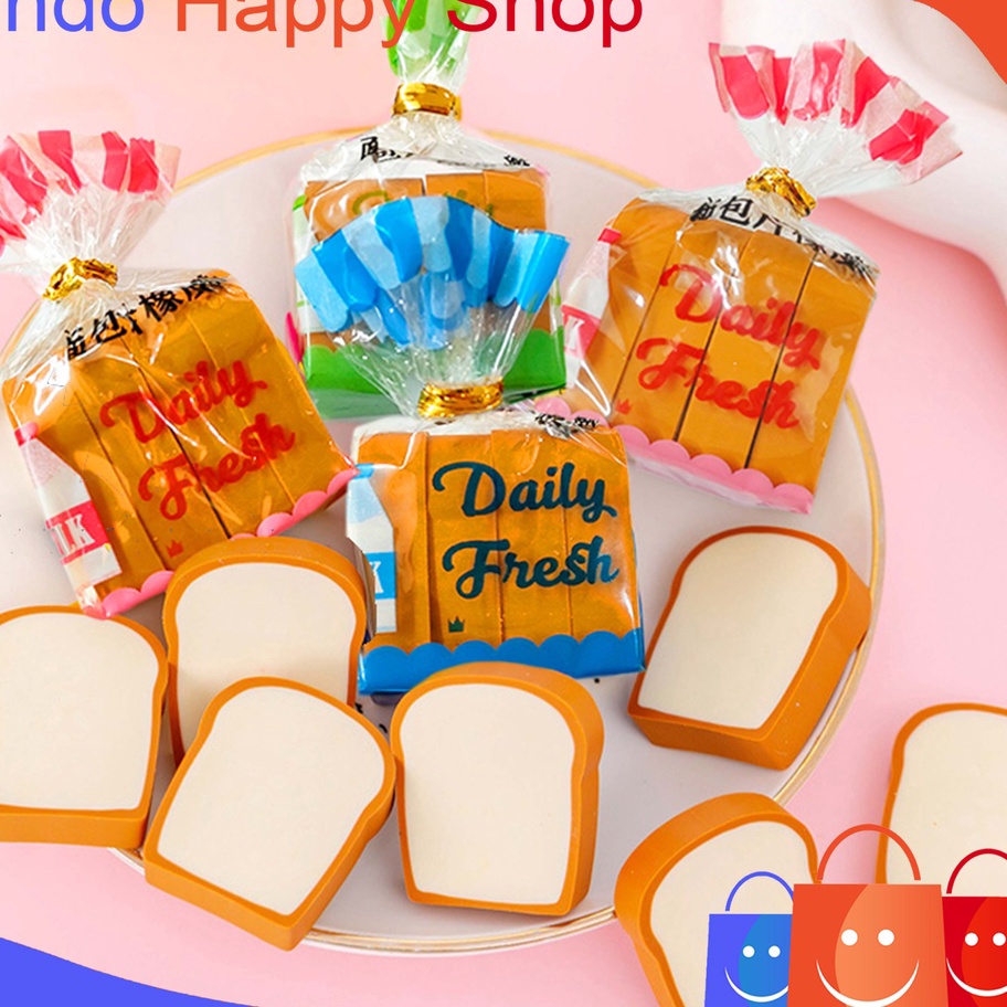 

Terbaru ⭐️ ⭐️Penghapus Pensil Karakter Roti Toast Bread Eraser