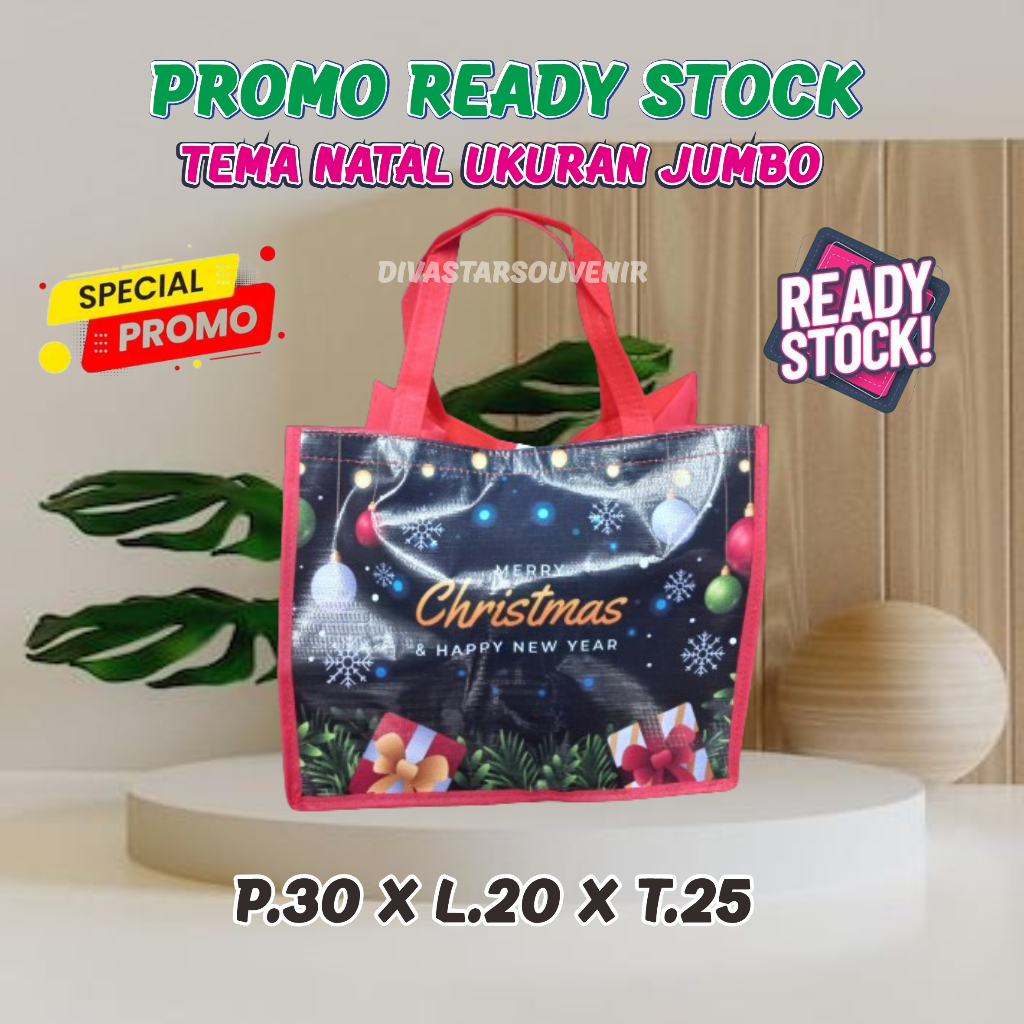 

TAS READY STOCK TEMA NATAL / TAS NATAL/TAS ULTAH/GOODIEAG MURAH MODEL LANDSCAPE