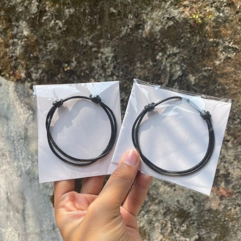 GELANG Couple Simpel PREMIUM Gelang Couple Hitam Aesthetic Gelang Hitam Couple