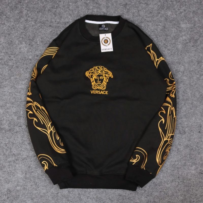 Sweater crewneck VERSACE - sweater motif unisex terlaris