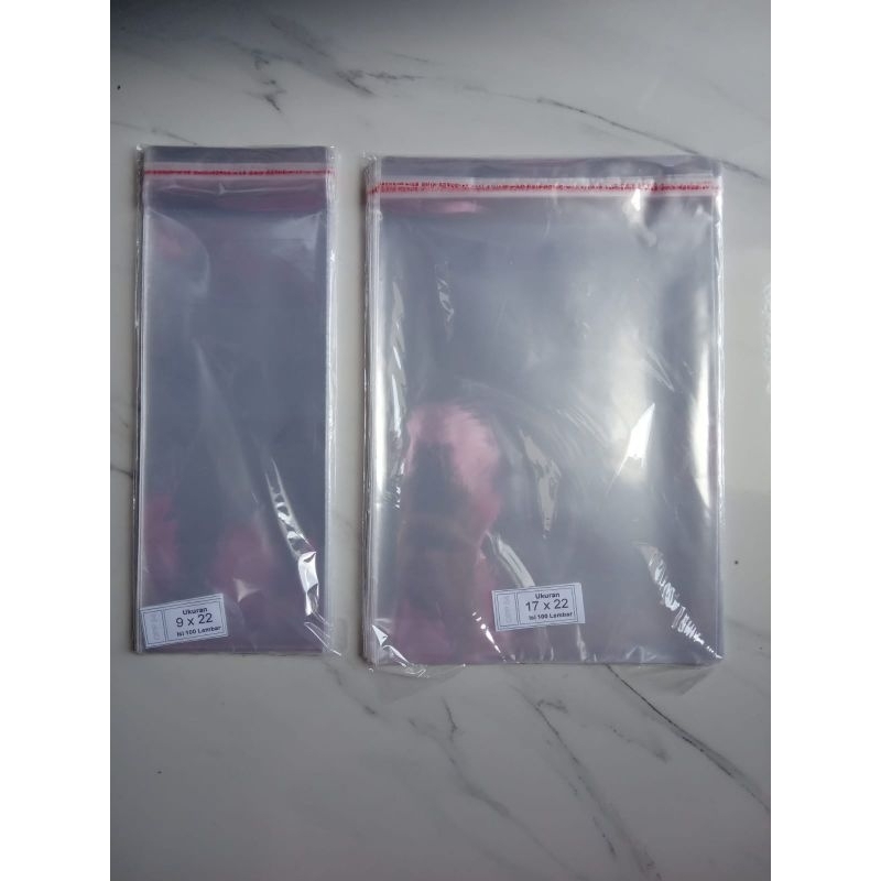 Plastik Opp Uk 9x22, 16x25, 17x22 Tebal 04 Plastik Opp Undangan Kemasan Aksesoris