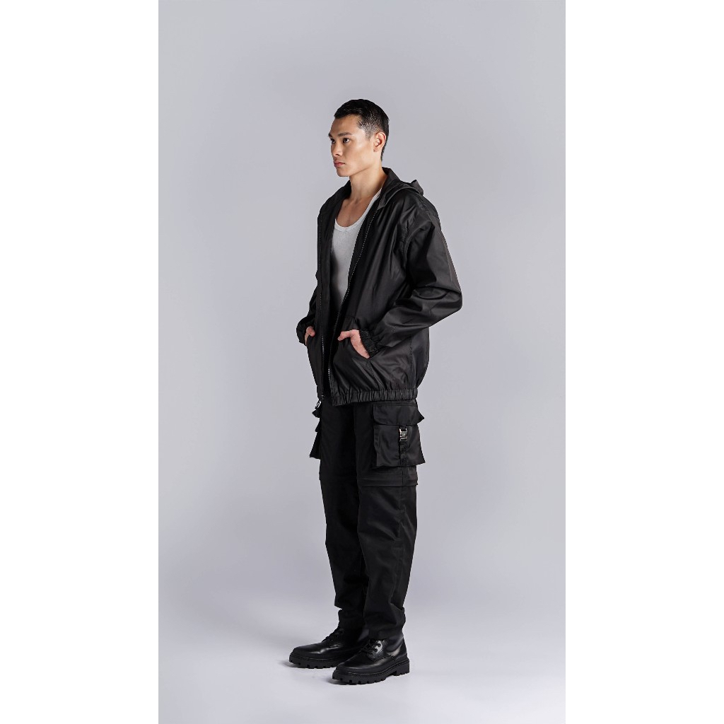 Unisex blackout tech jacket