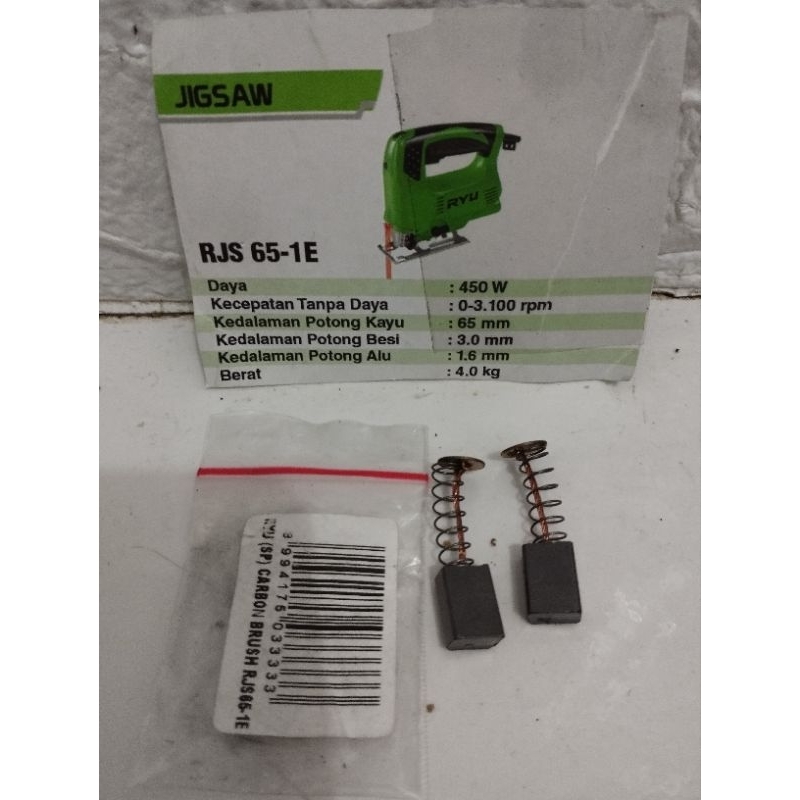 carbon brush ryu jigsaw rjs 65-1e/arang spul jigsaw ryu rjs 65-1e