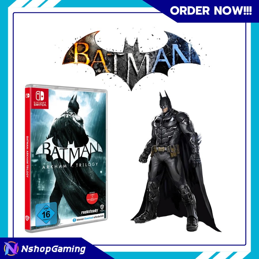 Batman: Arkham Trilogy Nintendo Switch/Kaset Nintendo Switch