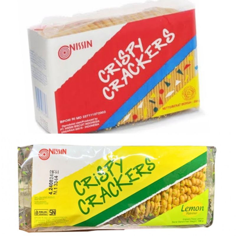 

Nissin Crispy Cracker 250gr dan Nissin Crispy Crackers Lemon / Nissin Crispy Crackers / Nissin Crispy Cracker Orginal / Nissin lemond / Nissin Crispy Lemon