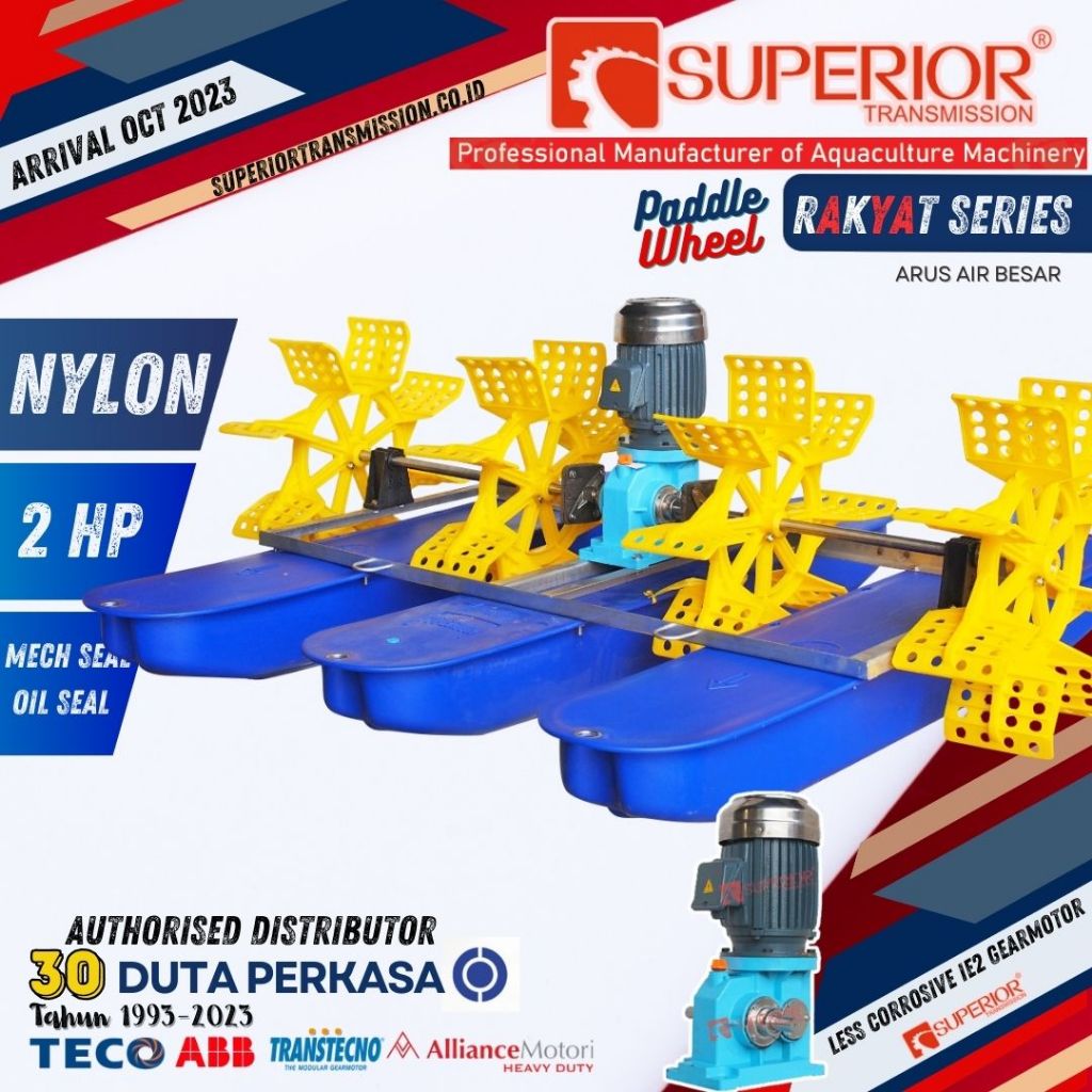 Kincir Air Tambak 2 HP 3 phase Nylon RKT Superior