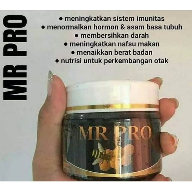 

MR PRO (madu, royal jelly dan propolis)