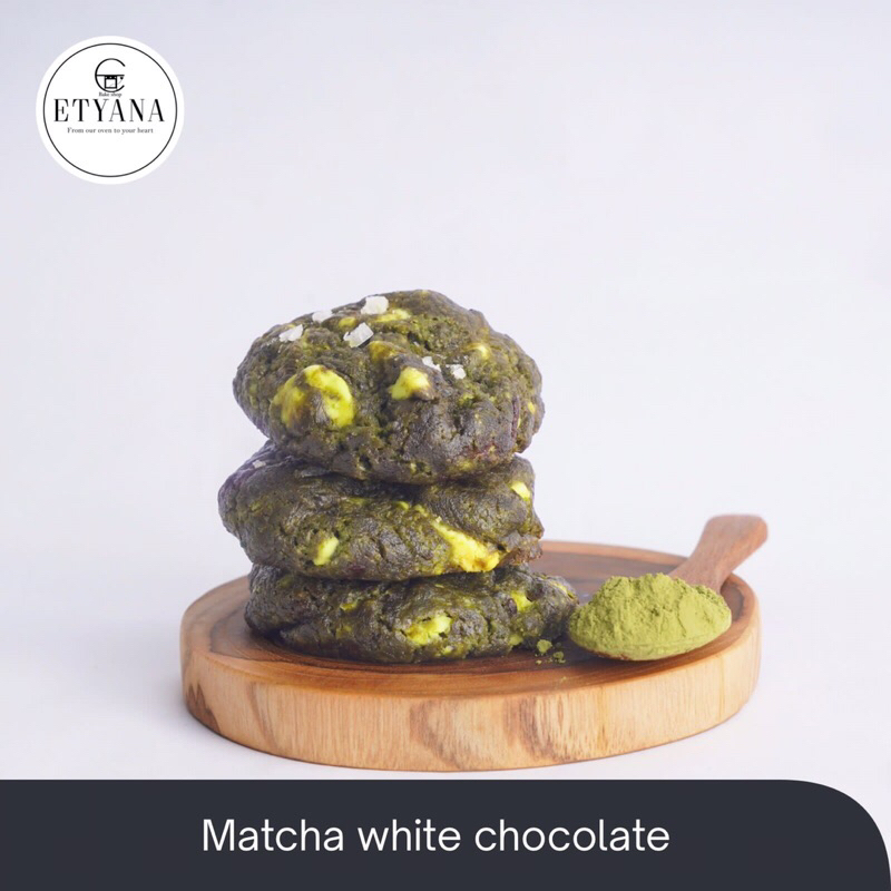 

Matcha White Chocolate soft cookies by Etyana (PO H-2)