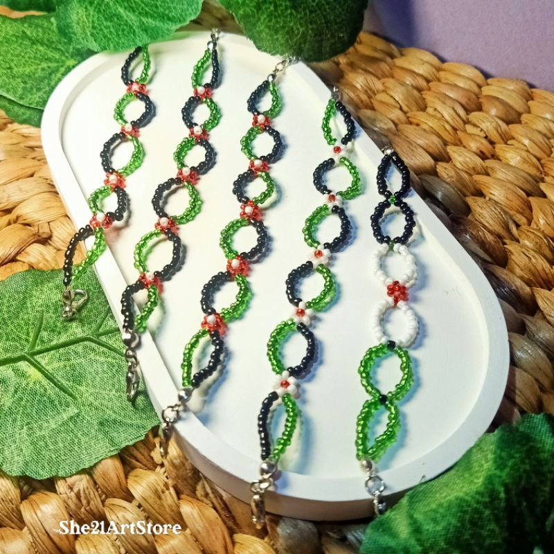 Gelang Palestina #FreePalestine 🇵🇸🇵🇸 | Gelang Manik Motif Palestine