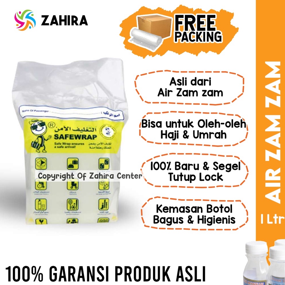 

[۩L7@] ASLI Air Zam Zam 1 Liter Dari Makah Zamzam Untuk Berbagai Penyakit Oleh oleh Umroh Arab Saudi For sale