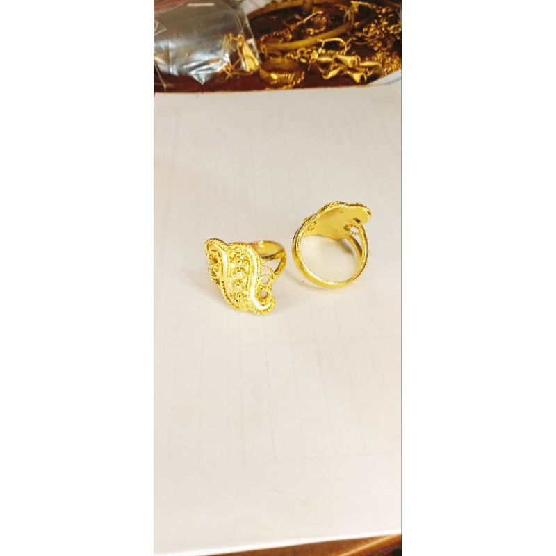 cincin koin 91 batik ukir