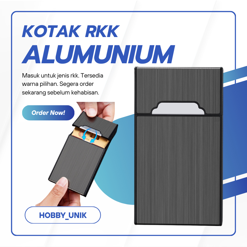 Kotak Box Tempat Penyimpanan RK RKK Slim Panjang A1 Cig Case Besi - Hobby Unik