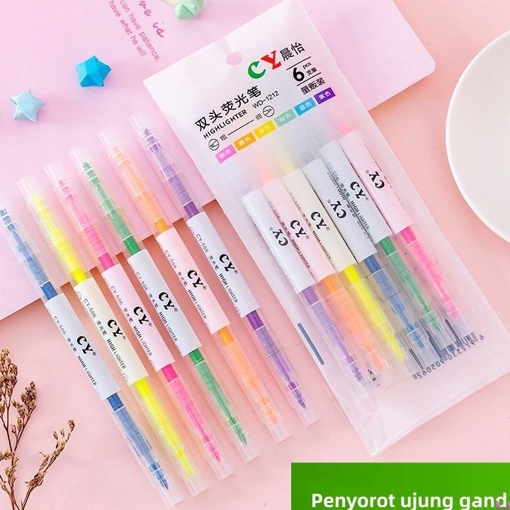 

Diskon Stabillo/stabilo/stabilo warna warni/ stabilo 6warna /1set stabilo isi 6pcs dengan warna berbeda