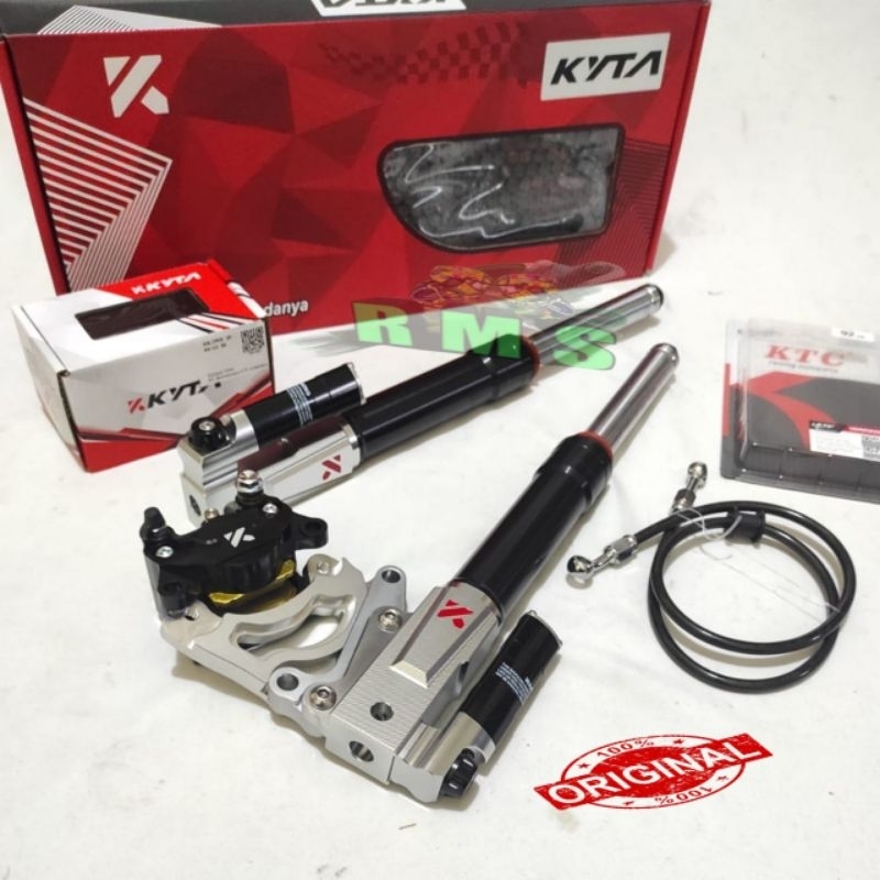 Paket Shock Depan Ktc + Kaliper Ktc Selang Rem KTC Mio Xeon Fino Fazzio
