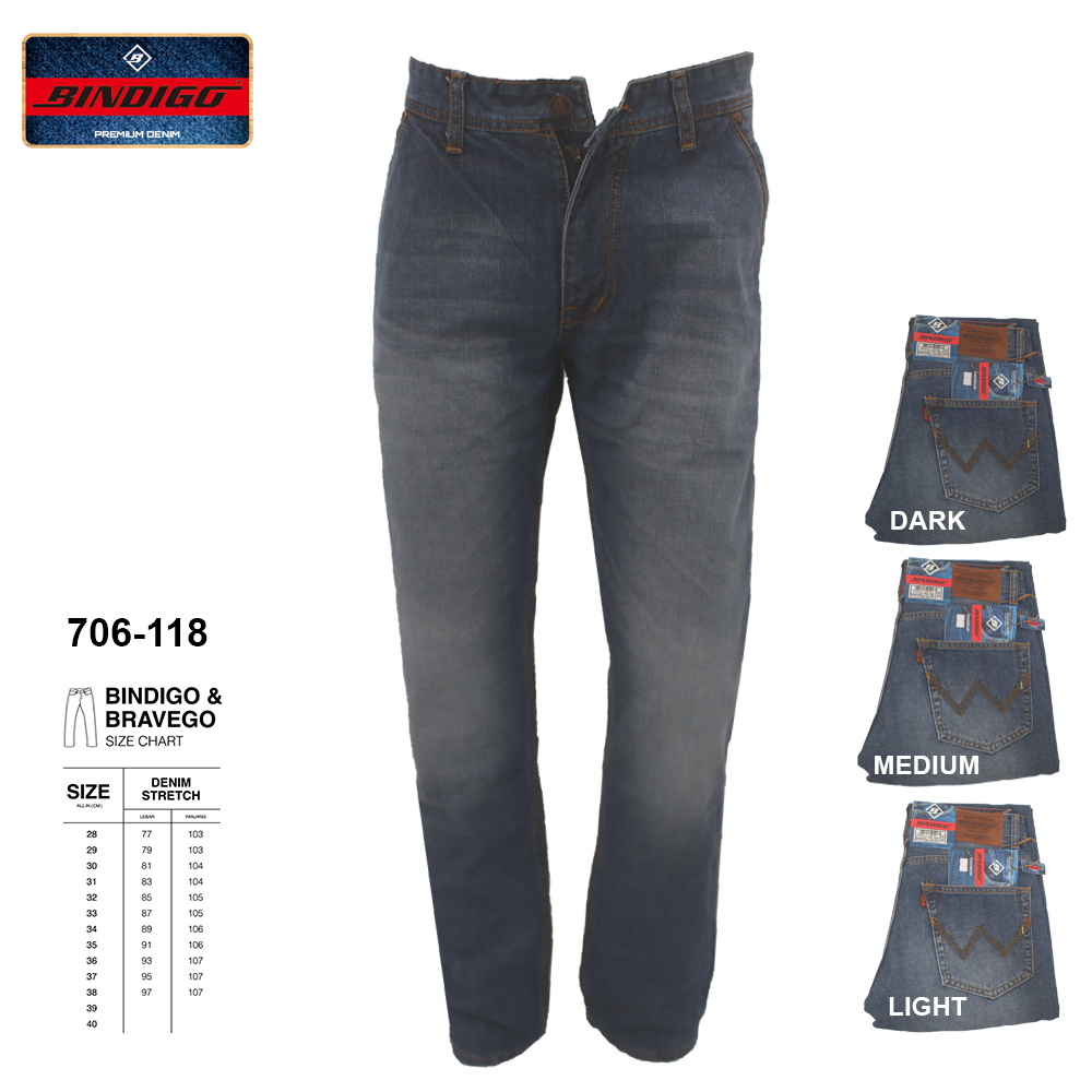 Bindigo Denim Pant - Celana Panjang Jeans Pria - 706 118