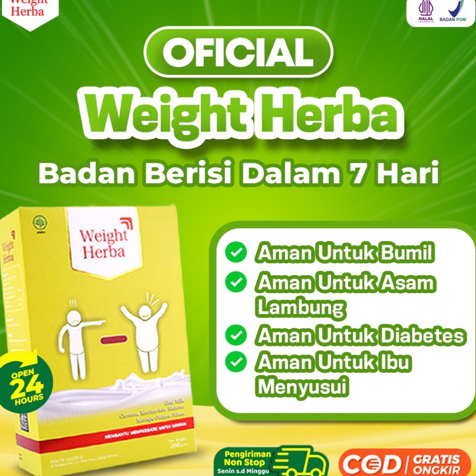 

Sale Susu Weight Herba Original Penggemuk Badan & Penambah Nafsu Makan Diskon Promo